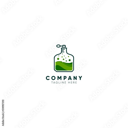 Simple perfume concept design, Vector illustration.