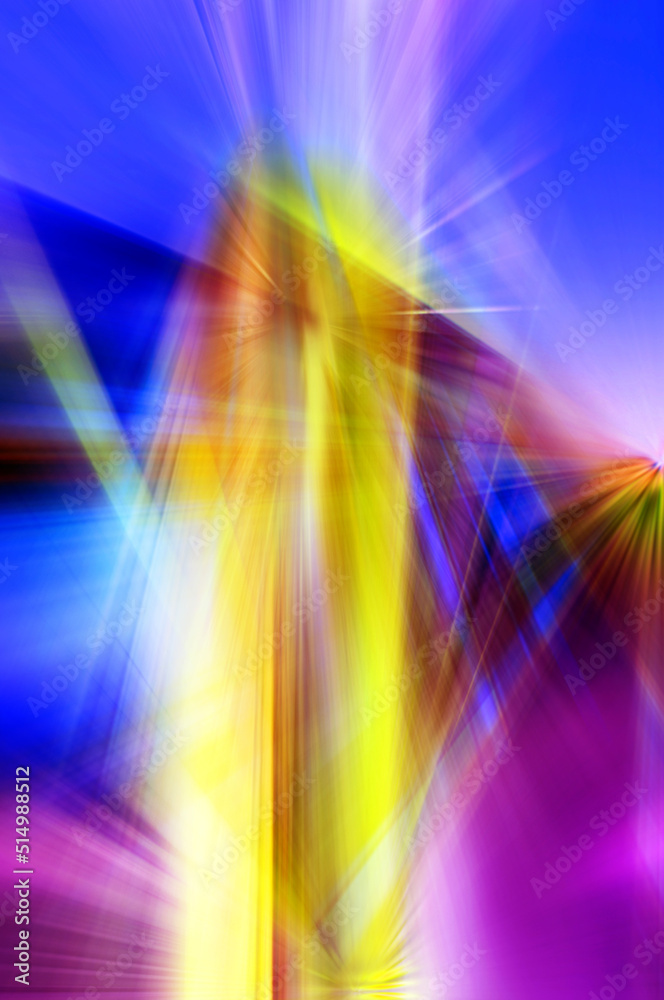 Abstract background in blue, yellow and purple colors