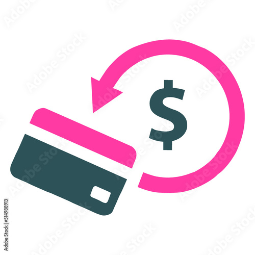 Money, Back, refund icon