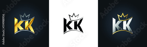 KK Creative Innovative Initial Letter Logo Design Minimal Icon
