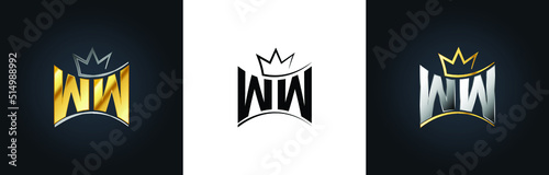 WW Creative Innovative Initial Letter Logo Design Minimal Icon