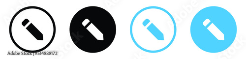 edit pen icon, create modify pen sign button, Pencil icon, sign up icon - editing text file document icons