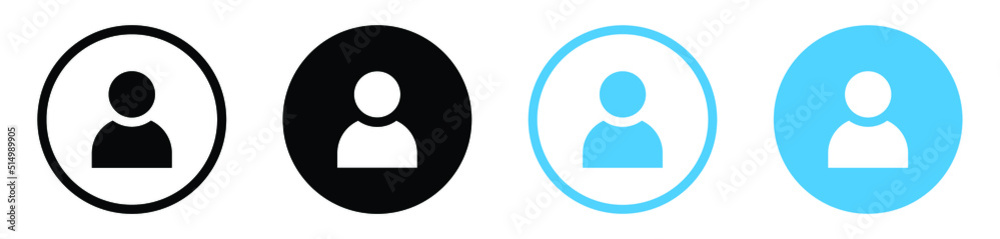 profile user icon, login account sign, male person profile avatar symbol in circle profile user icon, login account sign, male person profile avatar symbol in circle