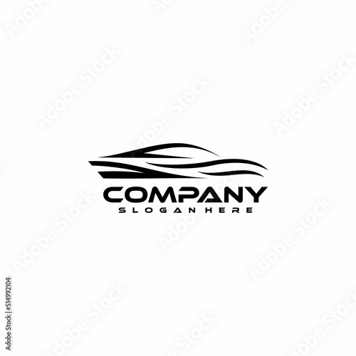Abstract retro furniture logo template design