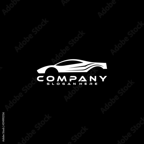 Auto speed car racing logo, automotive logo concept