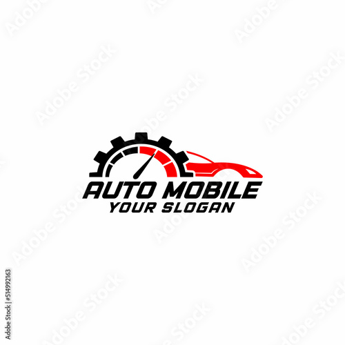 Auto service logo template, Perfect logo for business related to automotive industry
