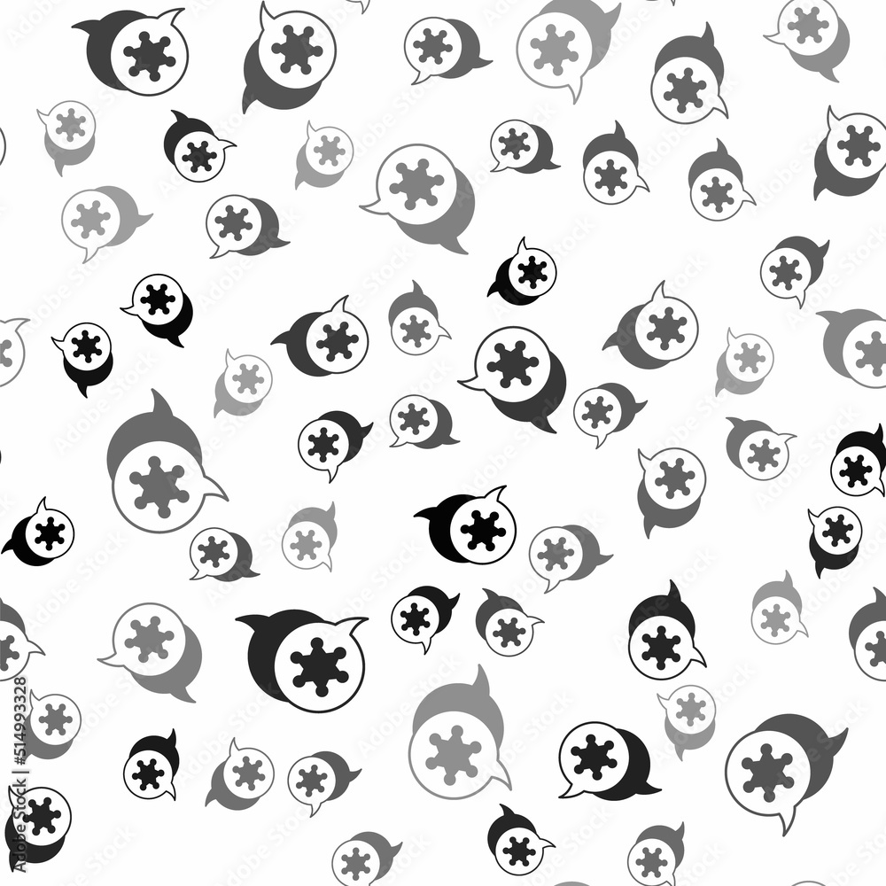 Black Hexagram sheriff icon isolated seamless pattern on white background. Police badge icon. Vector Black Hexagram sheriff icon isolated seamless pattern on white background. Police badge icon. Vector