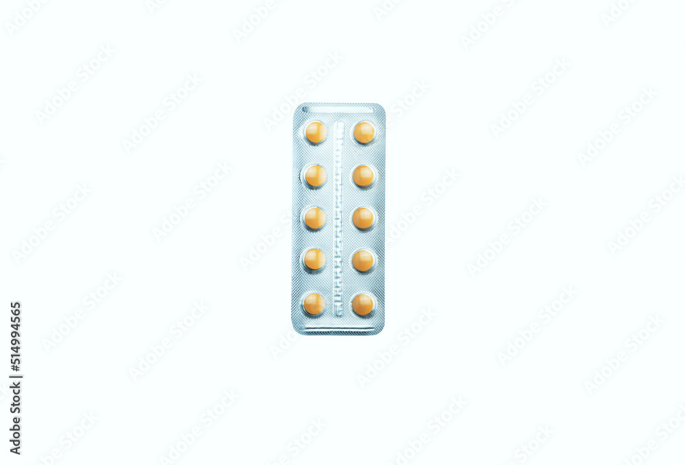 Packs antibiotics and pills top view. Pills packaging Packs antibiotics and pills top view. Pills packaging