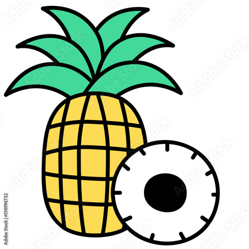 pineapple solid icon