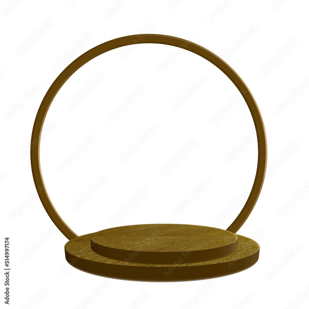 Single 3D podium illustration Single 3D podium illustration