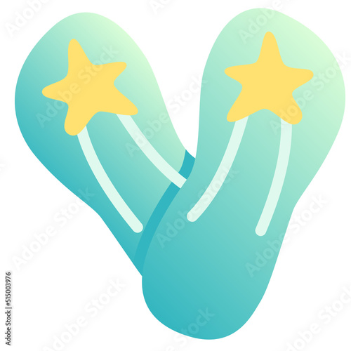flip flop gradient icon