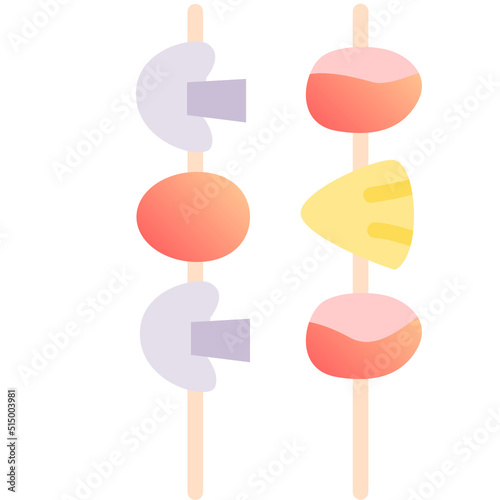 bbq gradient icon