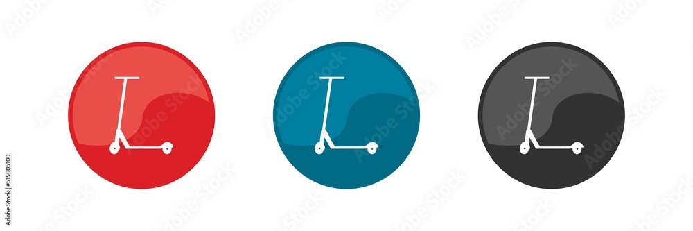 Scooter icon set. Vector illustration. Scooter icon set. Vector illustration.