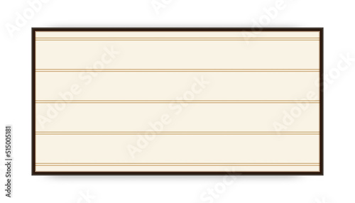 Obraz na plátne Retro lightbox vector banner horizontal orientation realistic style isolated on white background