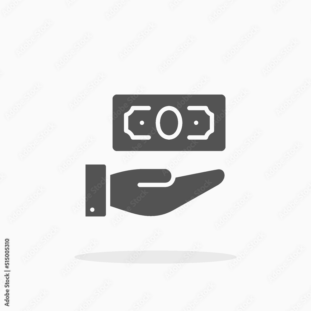Money Banknote glyph icon. Can be used for digital product, presentation, print design and more. Money Banknote glyph icon. Can be used for digital product, presentation, print design and more.