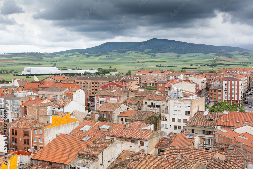 view of the town of Santo Domingo de la Calzada, Spain