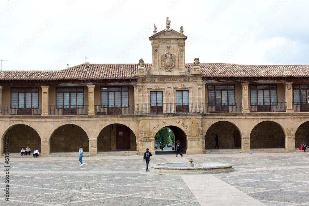 Town of Santo Domingo de la Calzada, in the north of Spain, an area of passage for pilgrims on the Pilgrim's Way to Santiago de Compostela.