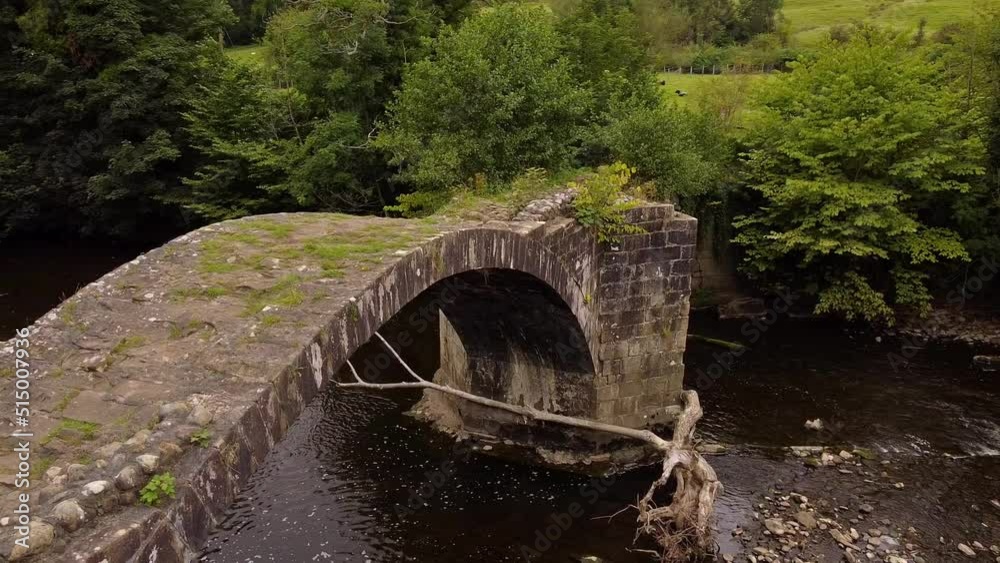 aerial view cromwells bridge over the river aerial view cromwells bridge over the river