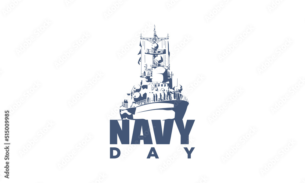 Navy day commemoration vector design