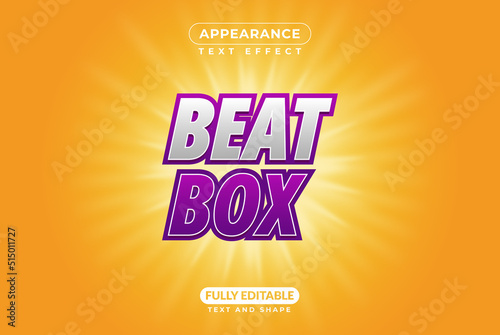 Editable text effect appearance beat box music mouth hear tempo acoustic Capella studio microphone