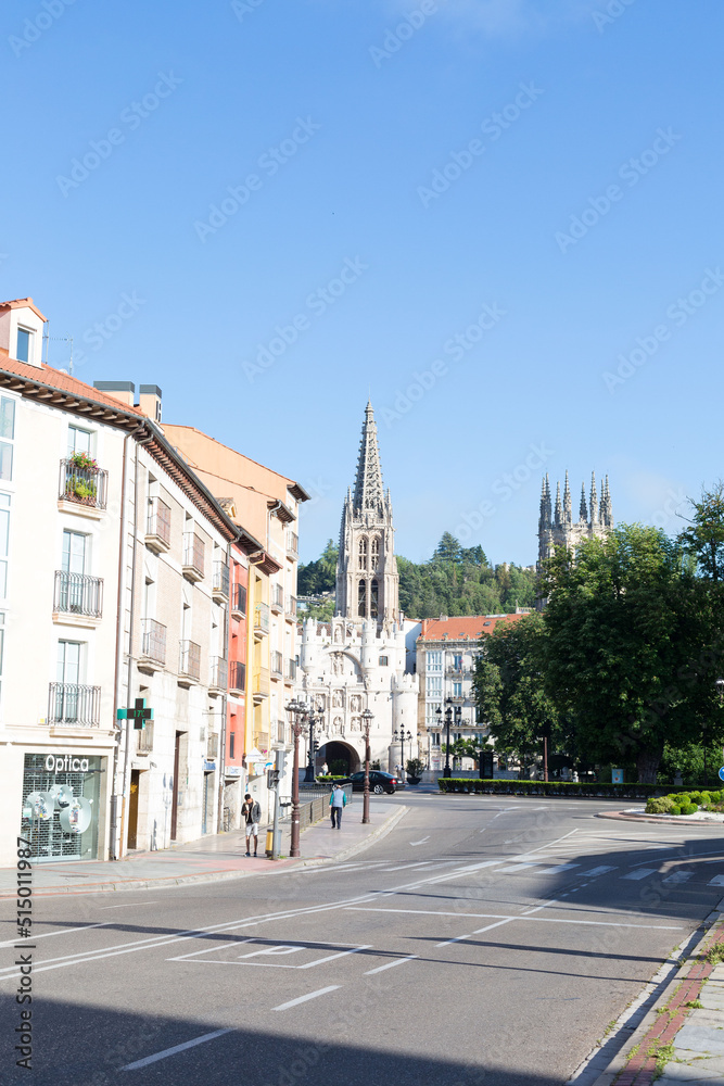 Streets of the city of Burgos, Castilla Leon, Spain