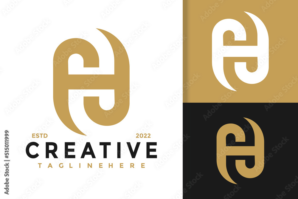 Obraz premium Abstract Monogram Letter H Modern Logo Design Vector For Template