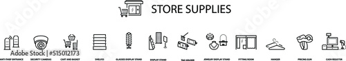 Store supplies icon , vector illustration