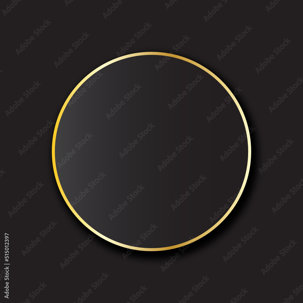 Abstract luxury template with gold circle and shadow eps10 vector background Abstract luxury template with gold circle and shadow eps10 vector background