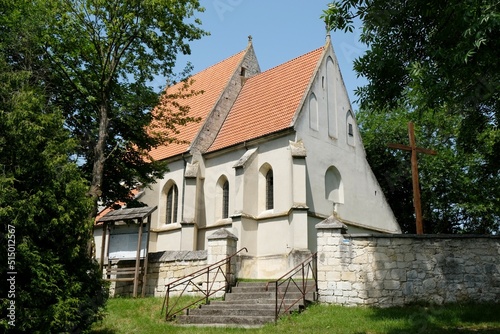 Historic church in Chotel Czerwony around Bosko Zdroj, Ponidzie, Swietokrzyskie, Poland
