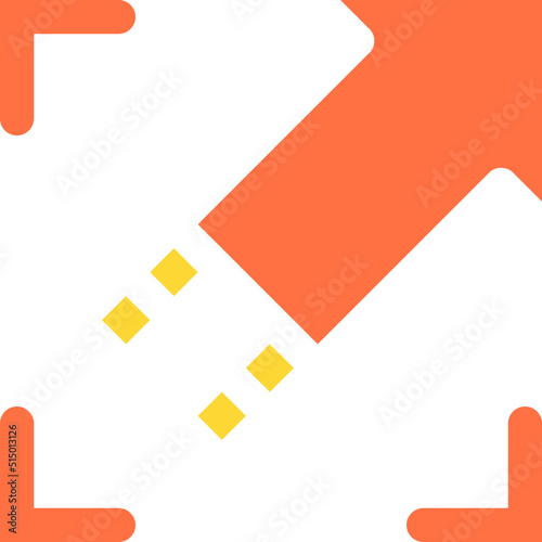 right flat icon