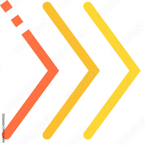 three flat icon