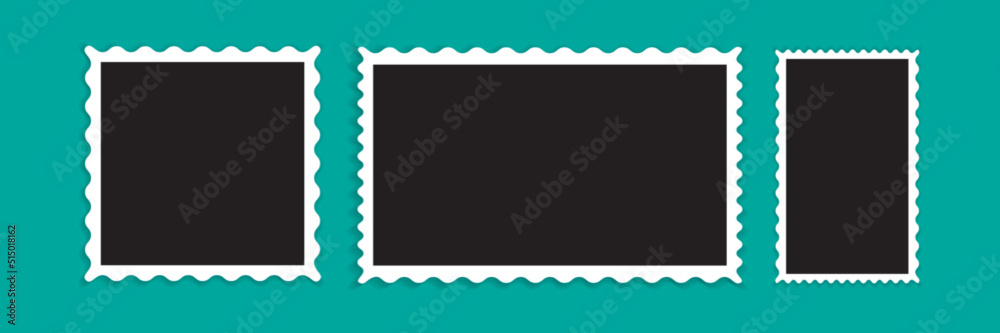 Empty photo frame with shadows for stock Empty photo frame with shadows for stock