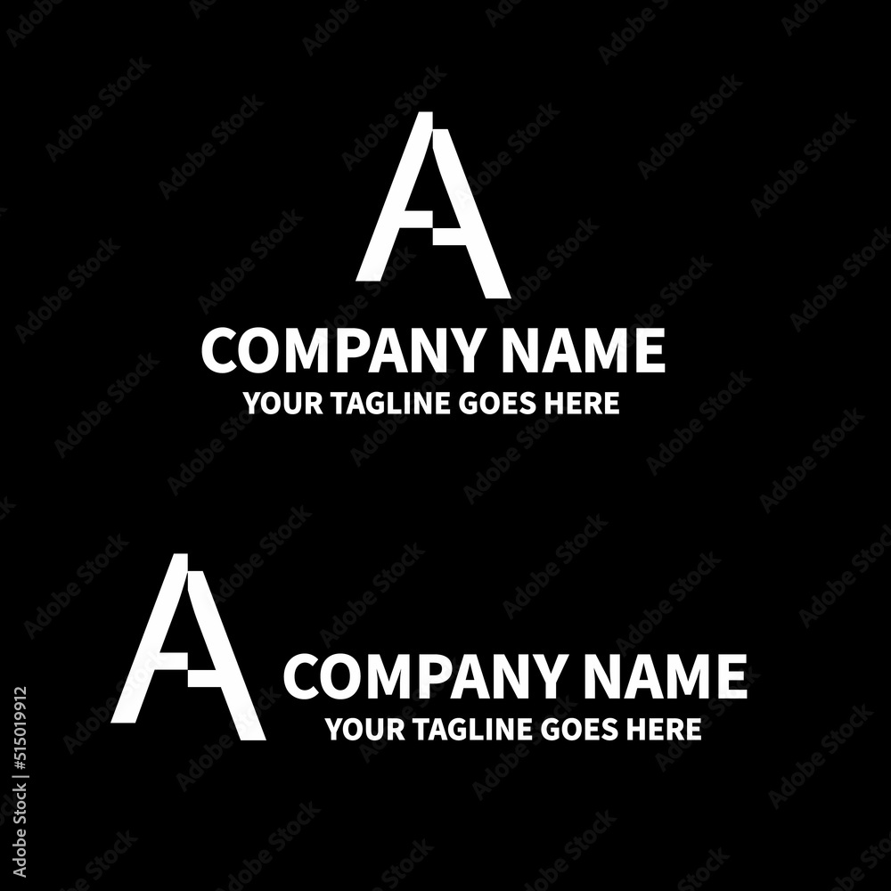 A letter logo design. A vector logo design . Graphic design. A letter logo design. A vector logo design . Graphic design.