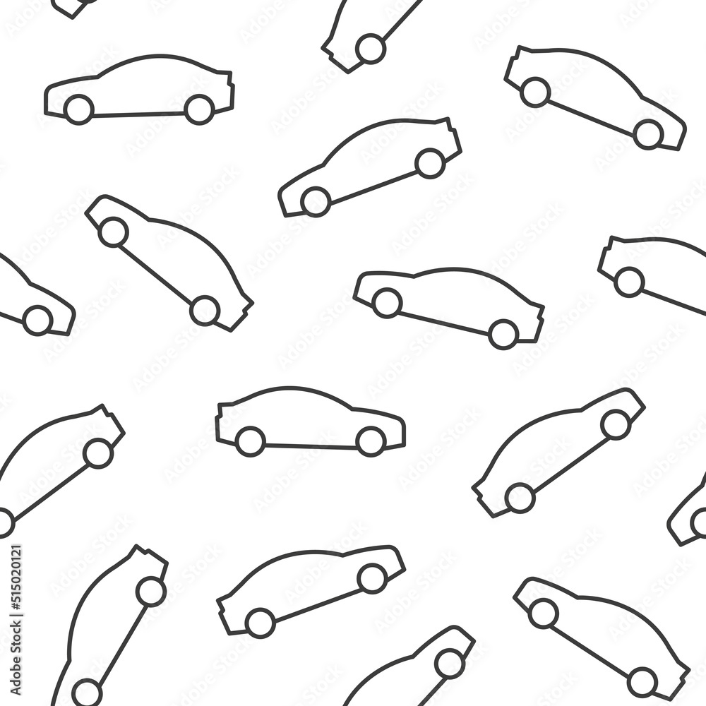 black car seamless pattern, great for wrapping, textile, wallpaper ...
