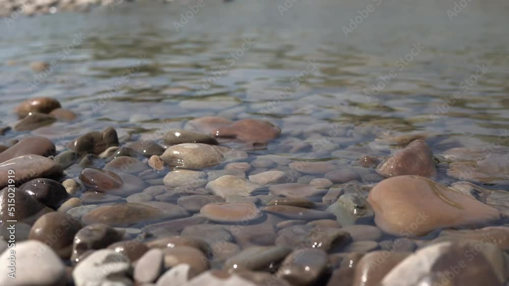 mountain river with stones in summer mountain river with stones in summer