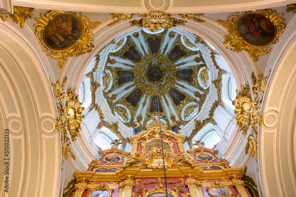 Interior of St. Andrew's Church in Kyiv, Ukraine	
