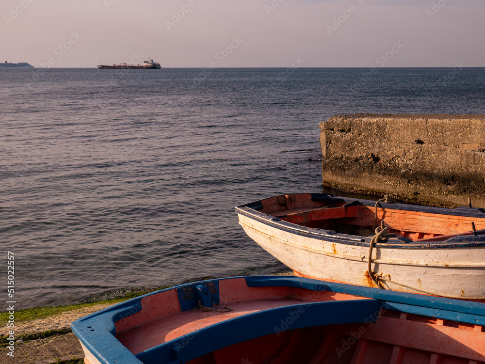Boats by the sea