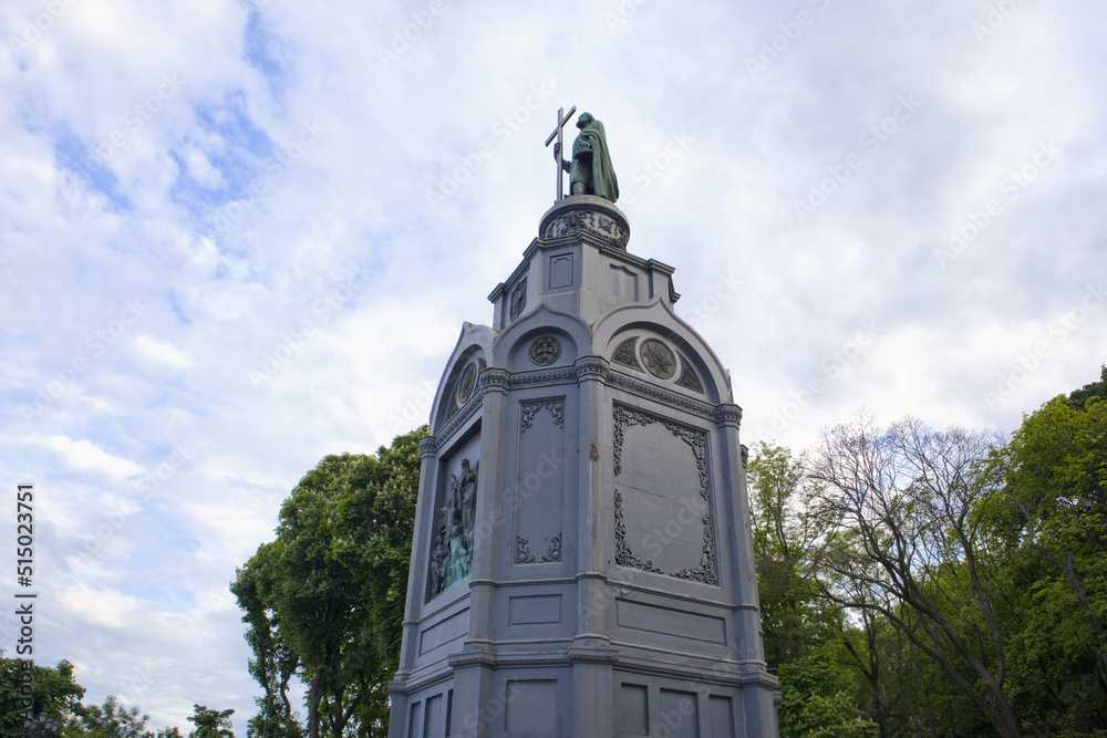 Monument to Vladimir the Great in Kyiv, Ukraine	
