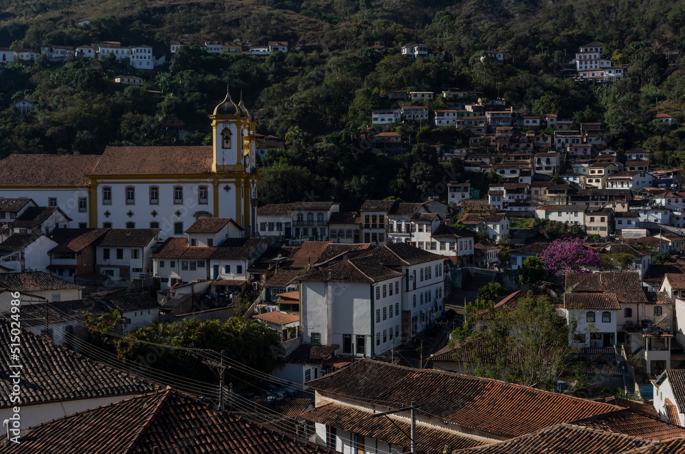 A cidade de Ouro Preto, Minas Gerais, Brasil