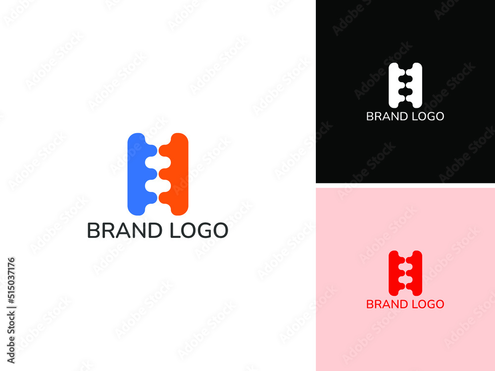 ILLUSTRATION ABSTRACT SIMPLE BUSINESS LOGO DESIGN VECTOR