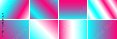 Set of colorful modern social network style backgrounds. Digital background. Stream cover. Social media concept. Vector illustration