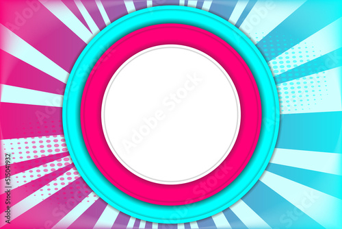 Modern background design. Comic book background. Vector illustration with speech bubble and dotted background. Pop-art style.