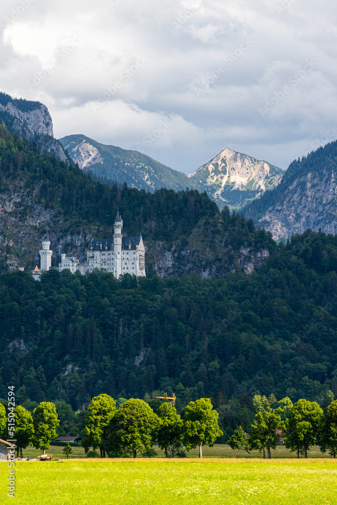 Neuschwanstein Castle as part of the Bavarian Alps