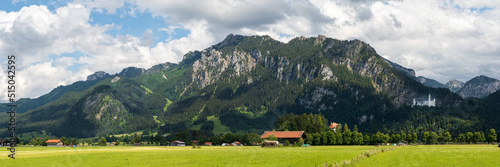 Neuschwanstein Castle as part of the Bavarian Alps