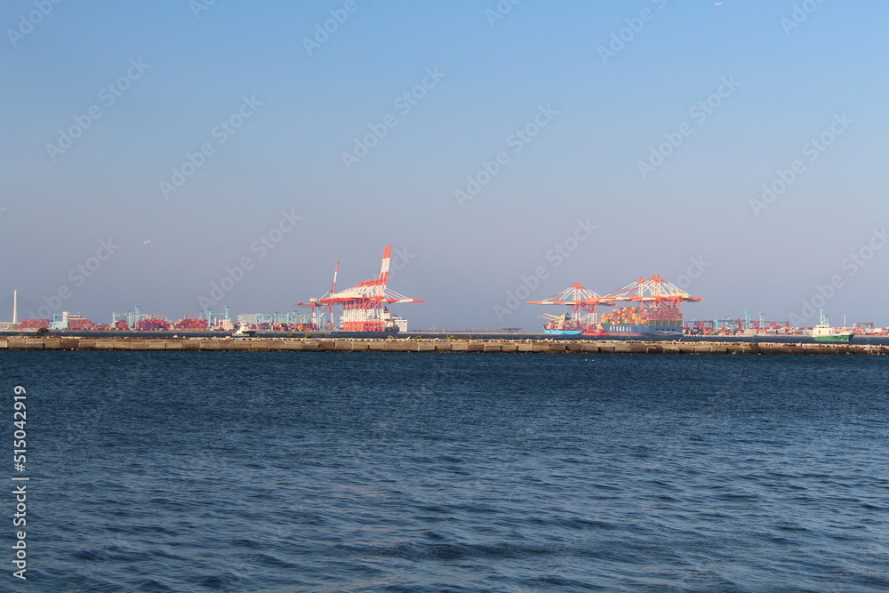 横浜港の工業地帯 全景 横浜港の工業地帯 全景