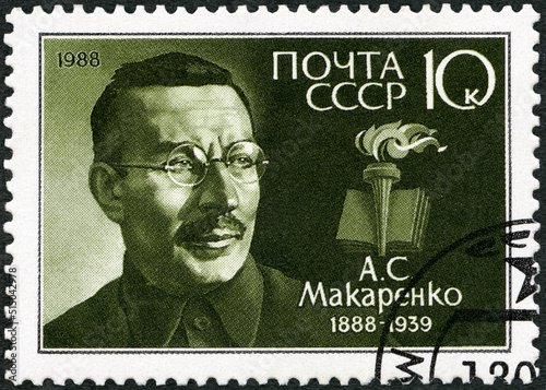 USSR - 1988: shows Anton Semyonovich Makarenko (1888-1939), writer, 1988 photo