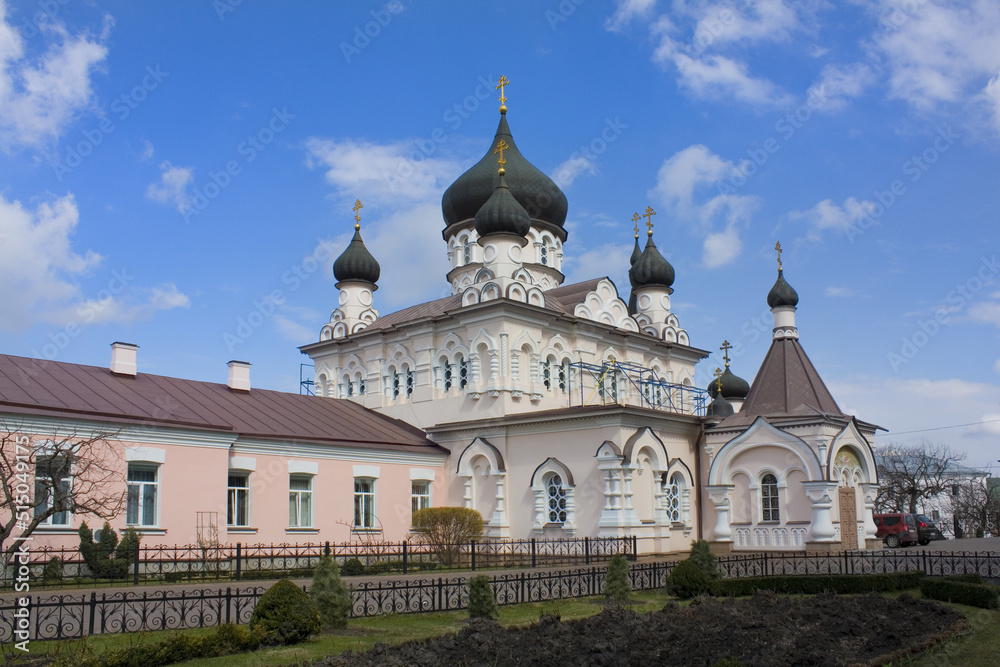 Cathedral of the Protection of the Blessed Virgin of Pokrovsky Nunnery in Kyiv, Ukraine	