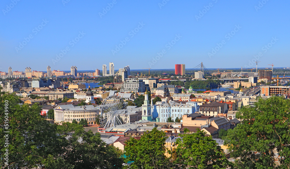  Kyiv cityscape panorama, Ukraine