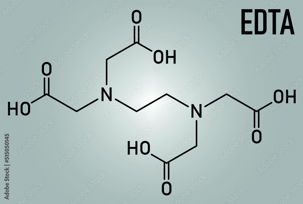 Photo & Art Print Skeletal formula of ethylenediaminetetraacetic acid ...