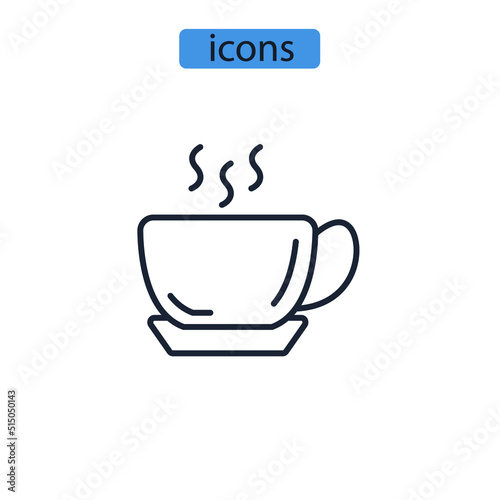 break icons  symbol vector elements for infographic web